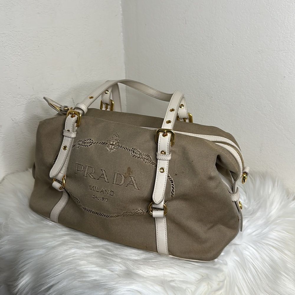 💯Authentic Prada Canapa Logo Handbag🍀 - Picture 7 of 17
